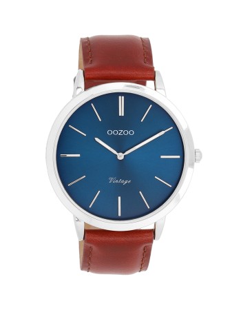 Ρολόι OOZOO Vintage Brown Leather Strap - C20387