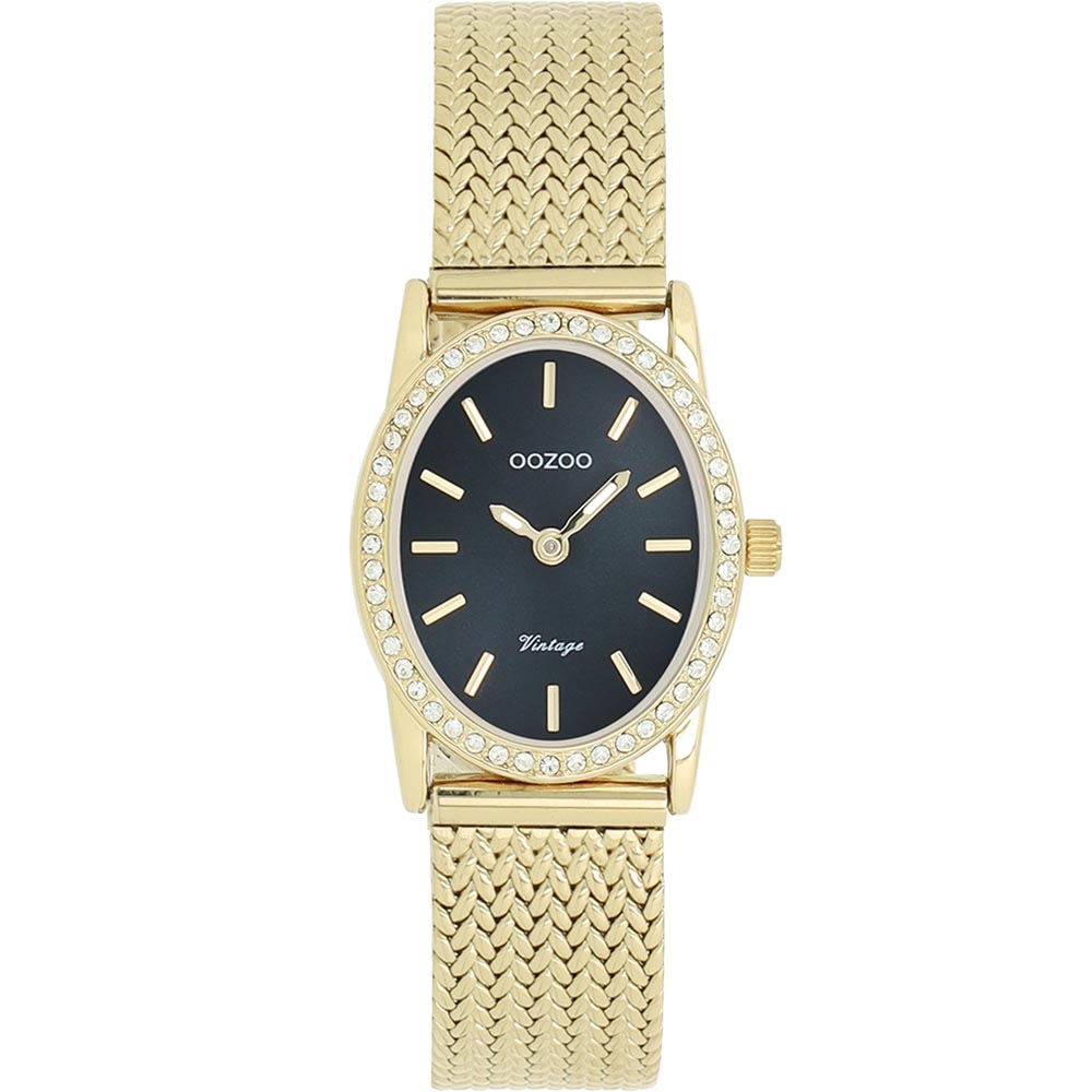 Ρολόι OOZOO oval-shaped 28x22.5mm Gold Plated Bracelet - C20434