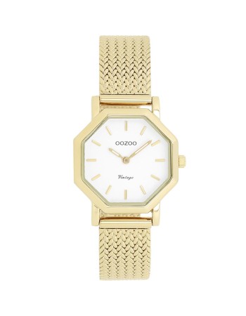 Ρολόι OOZOO polygon-shaped 28mm Gold Plated Bracelet - C20436