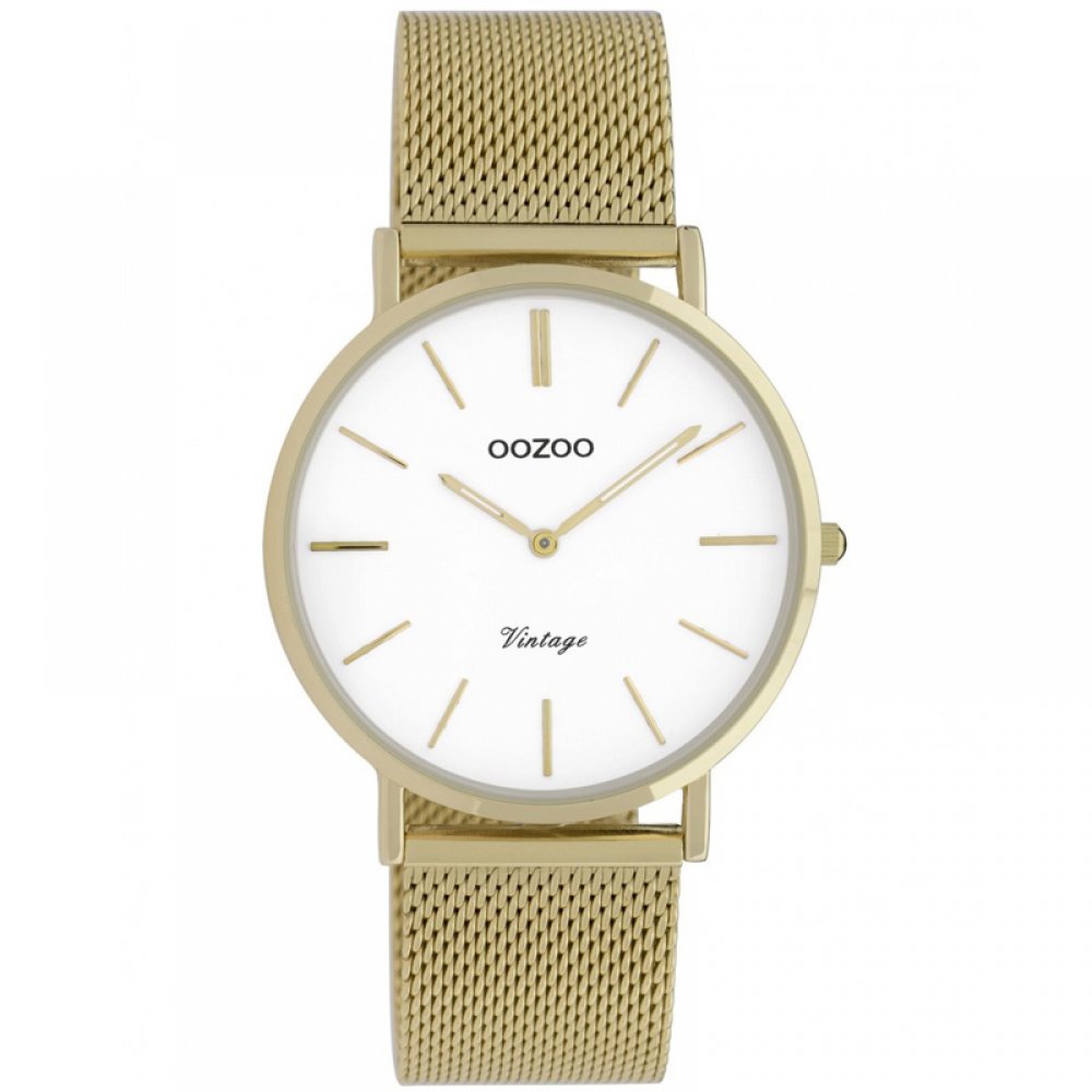 Ρολόι OOZOO Timepieces Vintage Silver Metal Bracelet - C9910