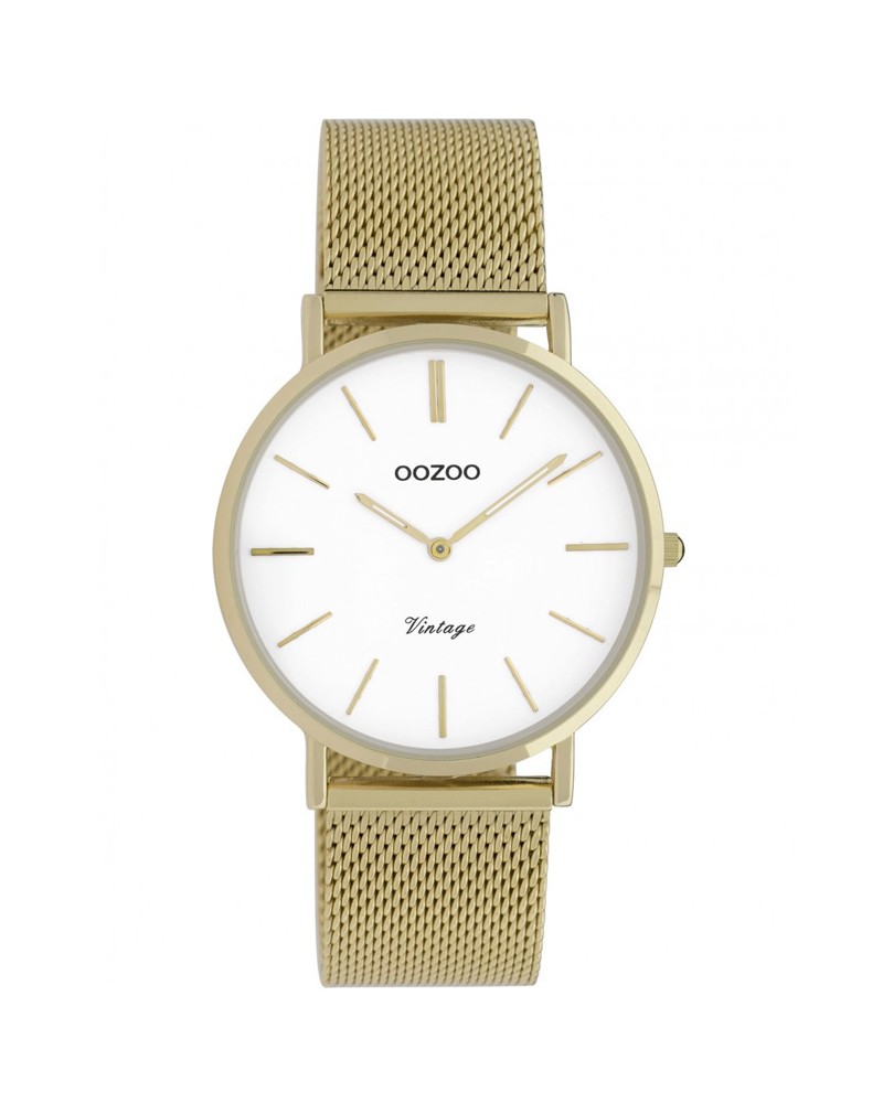 Ρολόι OOZOO Timepieces Vintage Silver Metal Bracelet - C9910