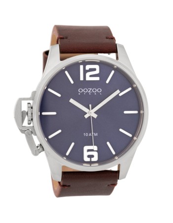 Ρολόι OOZOO Steel Brown Leather Strap OSGR13 - OSGR13