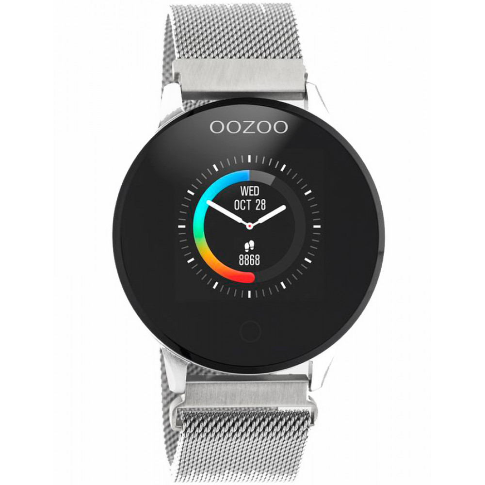 Ρολόι OOZOO Unisex Smartwatch Silver Stainless Steel Bracelet - Q00116