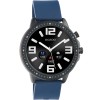 Ρολόι OOZOO Unisex Smartwatch Black Case Blue Rubber Strap - Q00332