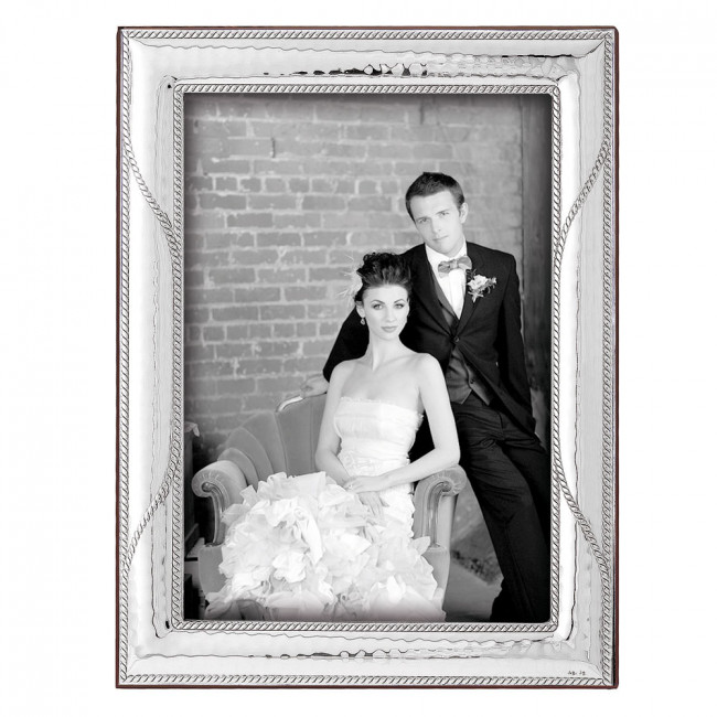 Κορνίζα Ασημένια Φωτογραφίας Γάμου 18x24 - MA-412W-A