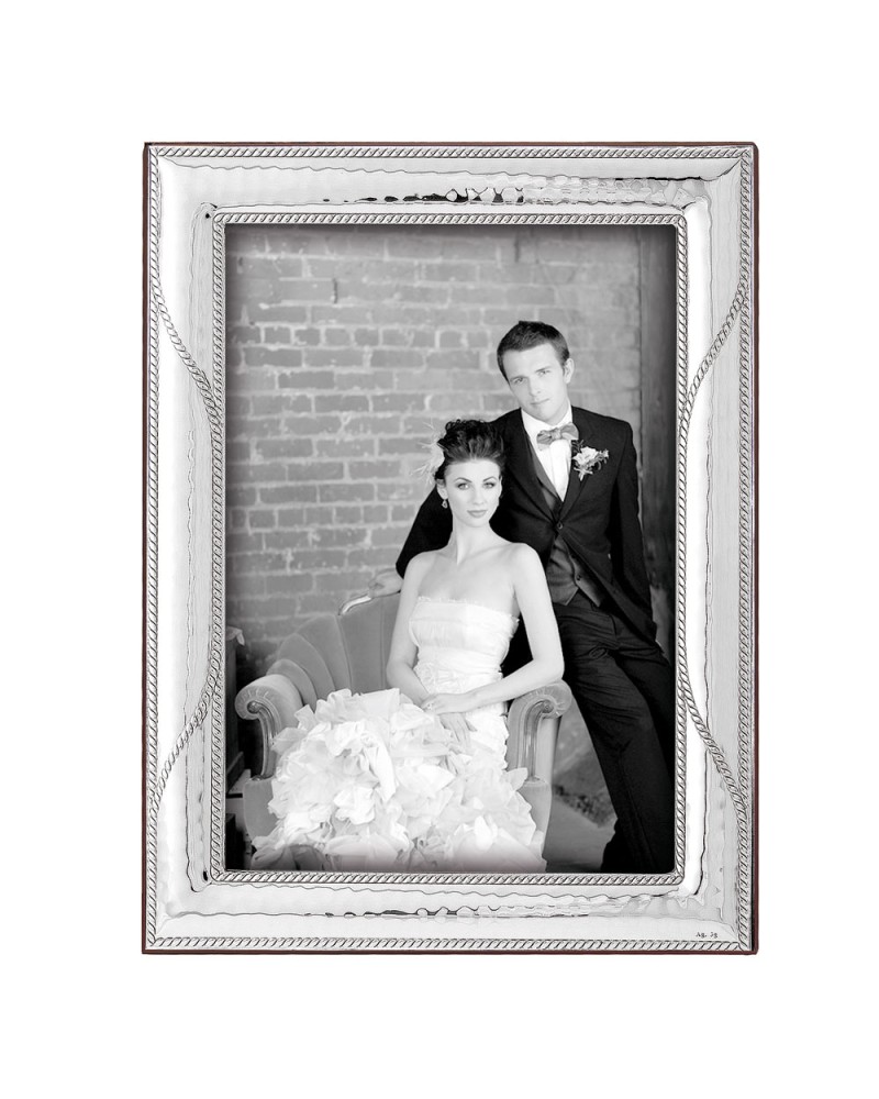 Κορνίζα Ασημένια Φωτογραφίας Γάμου 18x24 - MA-412W-A