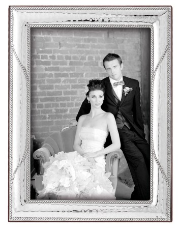 Κορνίζα Ασημένια Φωτογραφίας Γάμου 13x18 - MA-412W-B