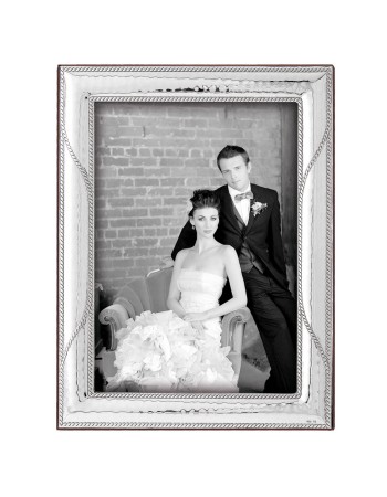 Κορνίζα Ασημένια Φωτογραφίας Γάμου 13x18 - MA-412W-B