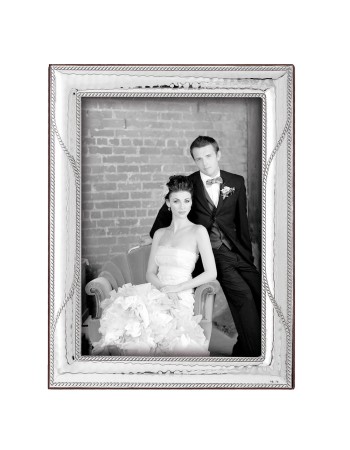 Κορνίζα Ασημένια Φωτογραφίας Γάμου 9x13 - MA-412W-D