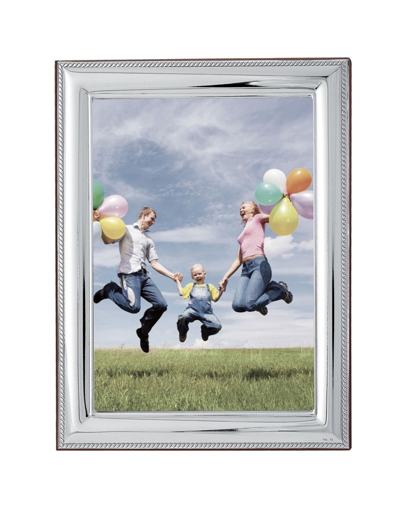 Κορνίζα Ασημένια Φωτογραφίας Γάμου 13x18 - MA-413-WB