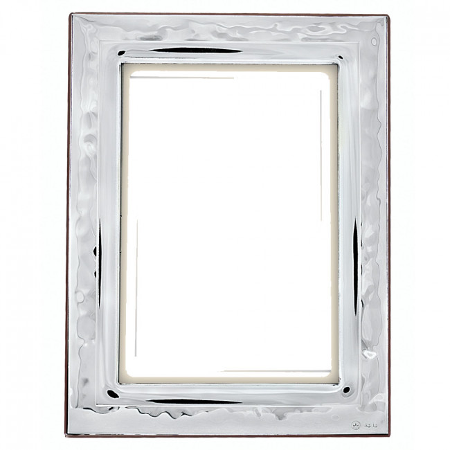 Κορνίζα Ασημένια Φωτογραφίας Γάμου 13x18 - MA-415W-B