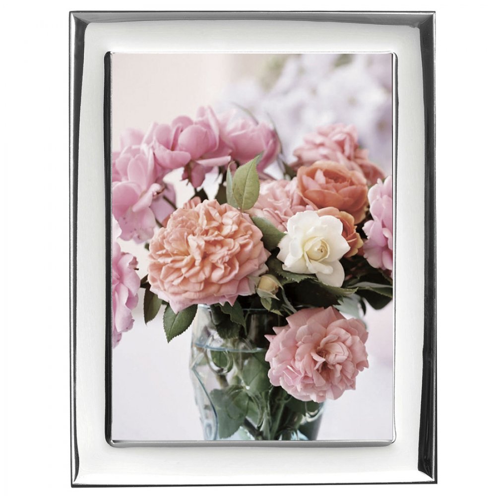 Κορνίζα Ασημένια Φωτογραφίας Γάμου 13x18 - MA-419-WB