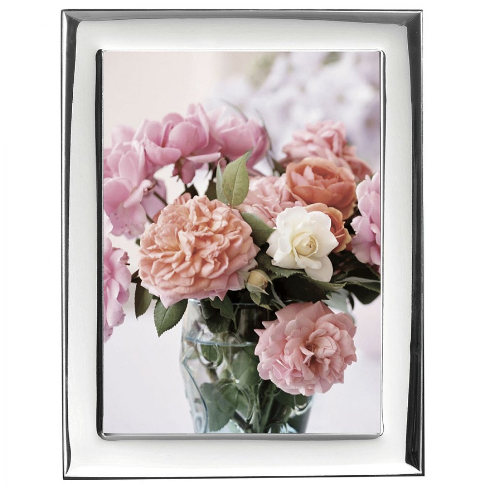 Κορνίζα Ασημένια Φωτογραφίας Γάμου 9x13 - MA-419-WD