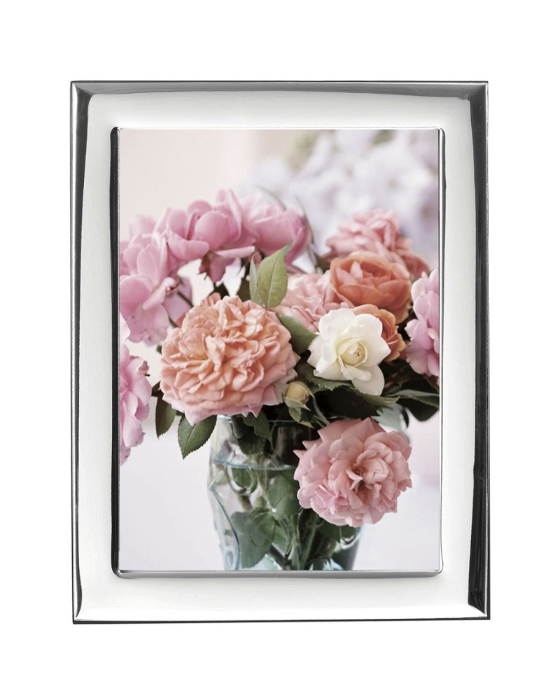 Κορνίζα Ασημένια Φωτογραφίας Γάμου 9x13 - MA-419-WD