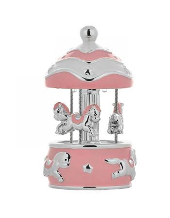 Διακοσμητικό Carouzel Παιδικό Αλογάκια Αστέρια Pοζ - EZ-CA3005-R