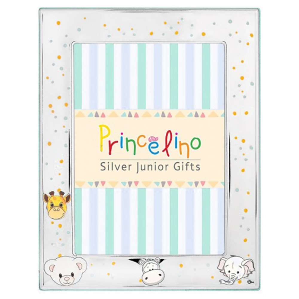 Παιδική Κορνίζα Ασημένια Ζωάκια 13x18 - MA-153B-C