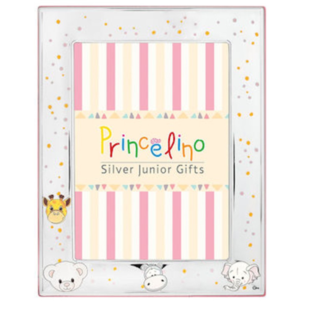 Παιδική Κορνίζα Ασημένια Ζωάκια 9x13 - MA-153D-R