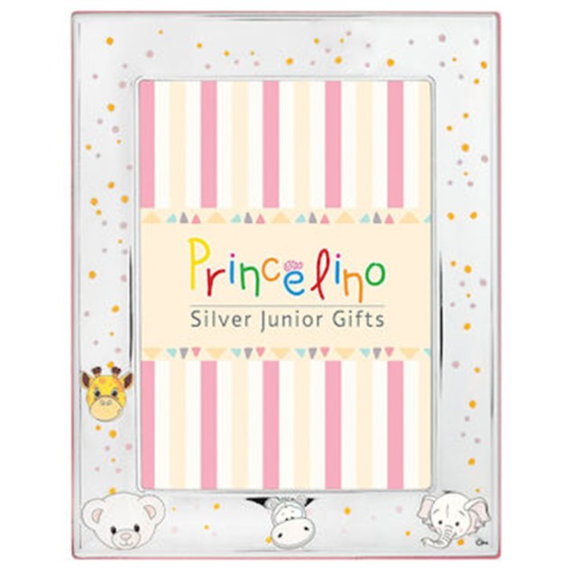 Παιδική Κορνίζα Ασημένια Ζωάκια 9x13 - MA-153D-R