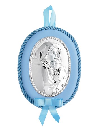 Εικόνα Νεογέννητου Παναγίτσα Ασημένια - MA-D601-LC