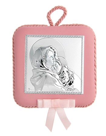 Εικόνα Μωρού-Παιδική Ασημένια - MA-DM604-R-MUSIC