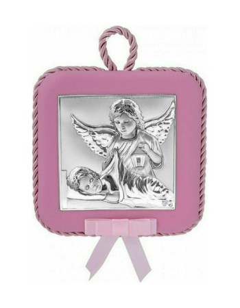 Εικόνα Μωρού-Παιδική Ασημένια, Αγγελάκια - MA-DM607-LR