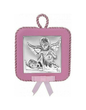 Εικόνα Μωρού-Παιδική Ασημένια, Αγγελάκια - MA-DM607-LR