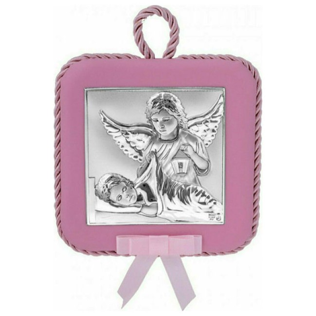 Εικόνα Μωρού-Παιδική Ασημένια, Αγγελάκια - MA-DM607-LR