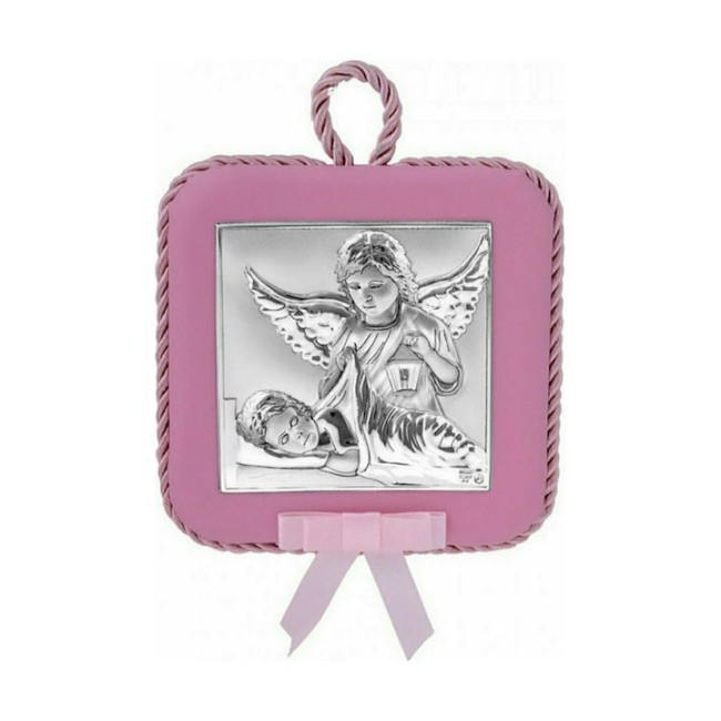 Εικόνα Μωρού-Παιδική Ασημένια, Αγγελάκια - MA-DM607-LR