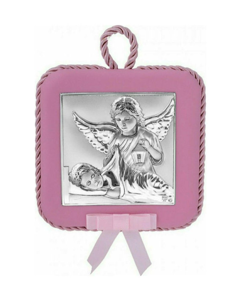 Εικόνα Μωρού-Παιδική Ασημένια, Αγγελάκια - MA-DM607-LR