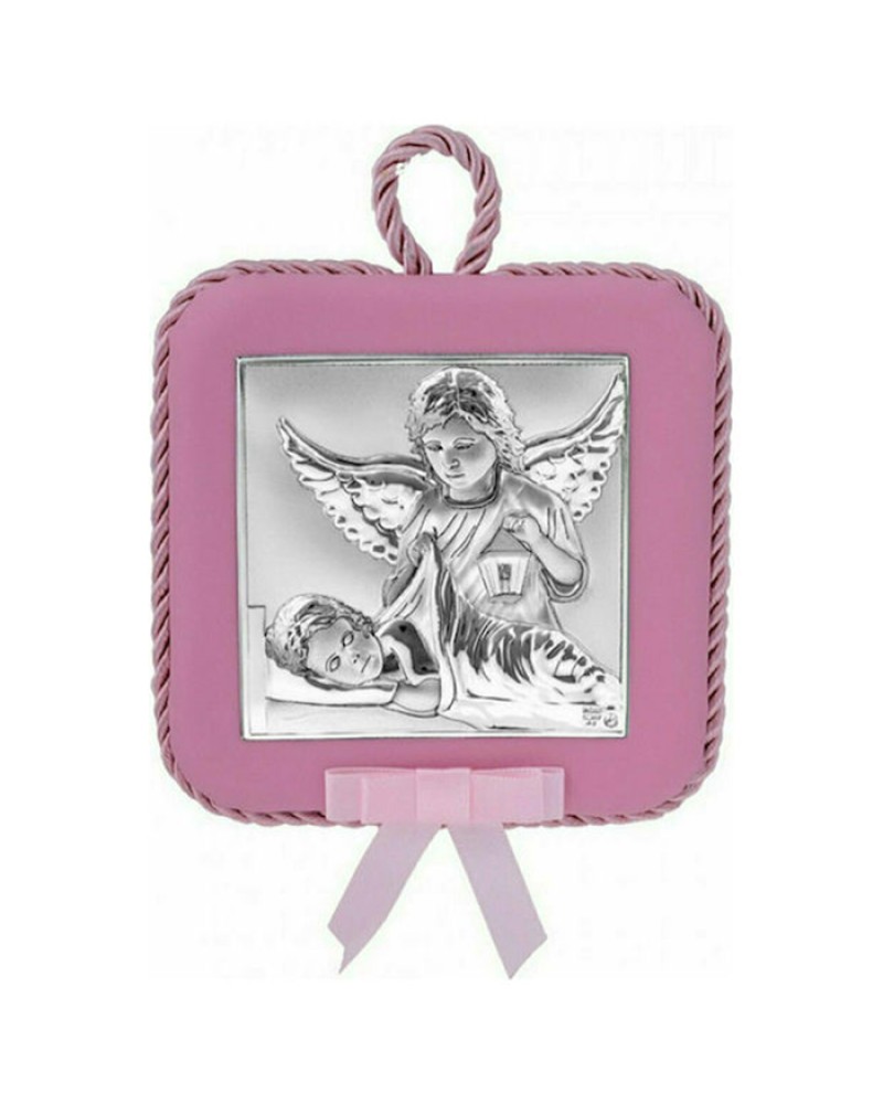 Εικόνα Μωρού-Παιδική Ασημένια, Αγγελάκια - MA-DM607-LR