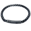Βραχιόλι PUPPIS Men's Black Stainless Steel - PUB49763B