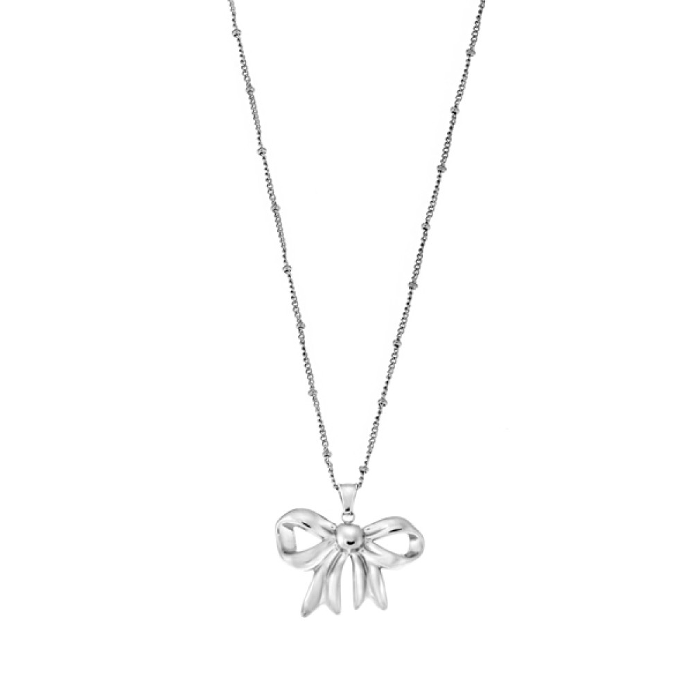 Κολιέ PUPPIS Stainless Steel, με φιόγκο - PUP20644S