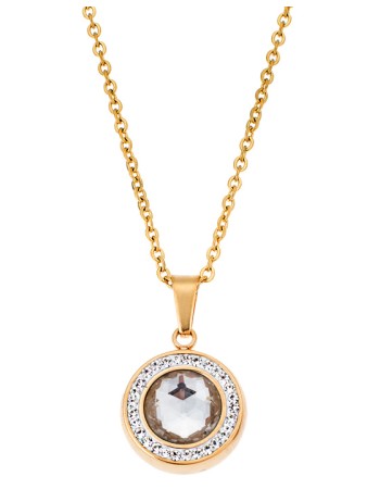 Μενταγιόν PUPPIS Gold Plated Stainless Steel - PUP56301G