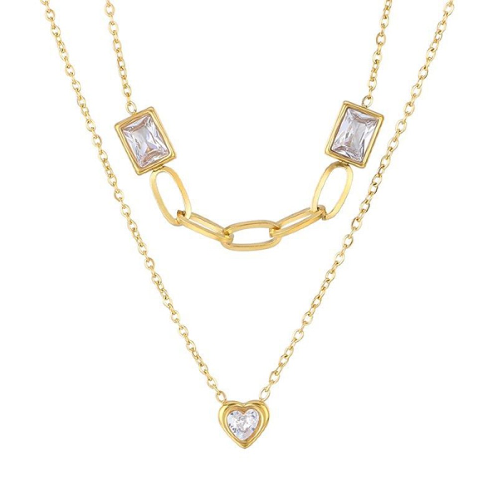 Κολιέ PUPPIS Gold Stainless Steel - PUP82938G