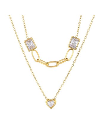 Κολιέ PUPPIS Gold Stainless Steel - PUP82938G