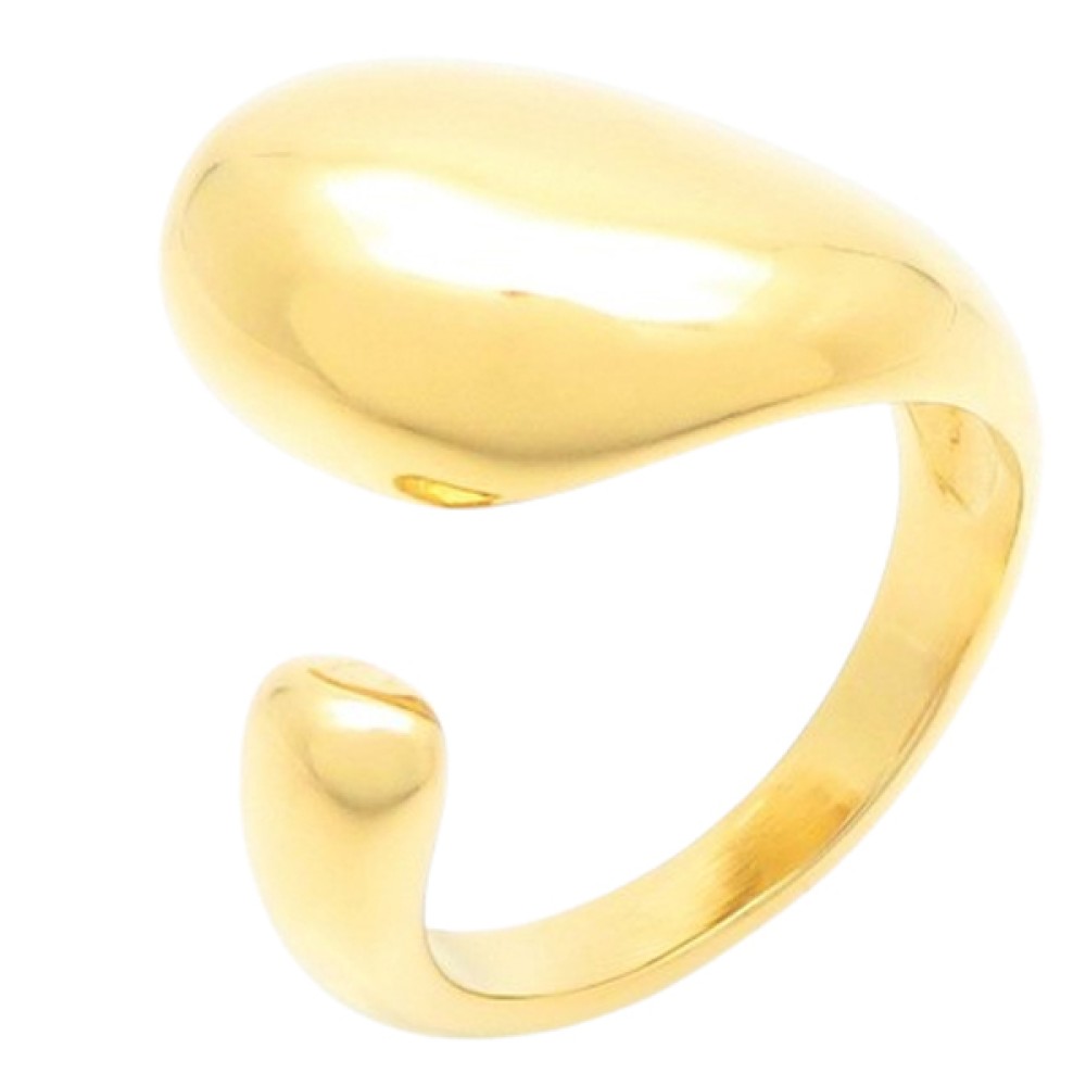 Δαχτυλίδι PUPPIS Stainless Steel Gold Plated - PUR11640G