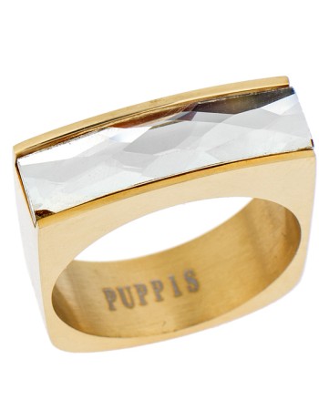 Δαχτυλίδι PUPPIS Gold Steel - PUR38119G