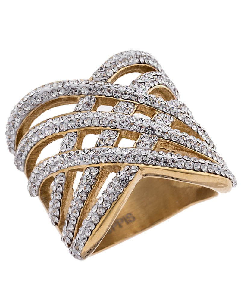 Δαχτυλίδι PUPPIS Steel Gold - PUR53000G