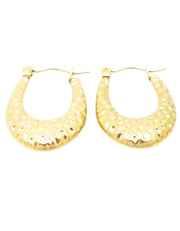 Σκουλαρίκια PUPPIS Κρίκοι Stainless Steel - PUW04389G