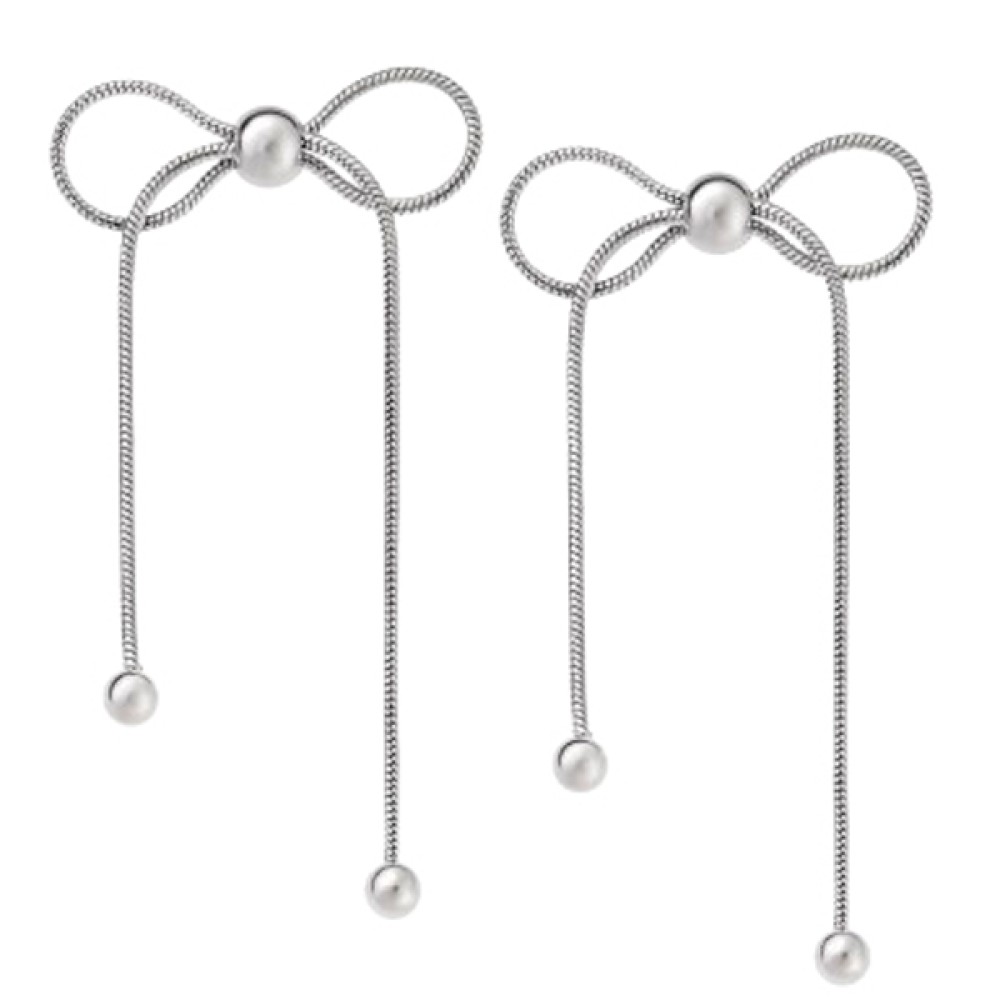 Σκουλαρίκια PUPPIS Stainless Steel, με μπίλιες - PUW20961S