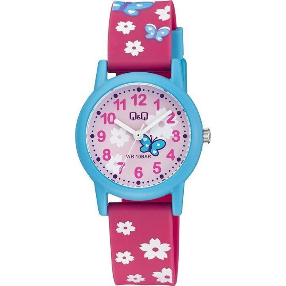 Ρολόι Q&Q Kids με Λουράκι από Καουτσούκ - V23A-021VY