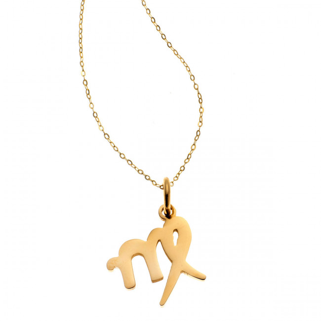 Ζώδιο ΤΑΥΡΟΣ από Ατσάλι Gold - HC2492GD-VIRGO