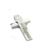 Σταυρός Senza από Ατσάλι Silver and Strass - SSD14222