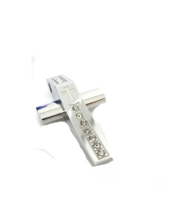 Σταυρός Senza από Ατσάλι Silver and Strass - SSD14222