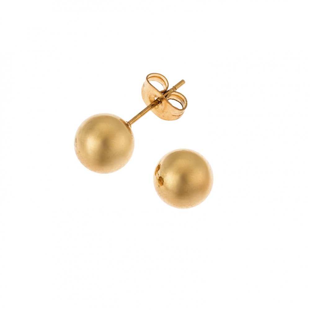 Σκουλαρίκια Μπίλια Senza από Ατσάλι Gold Plated - SSD23023