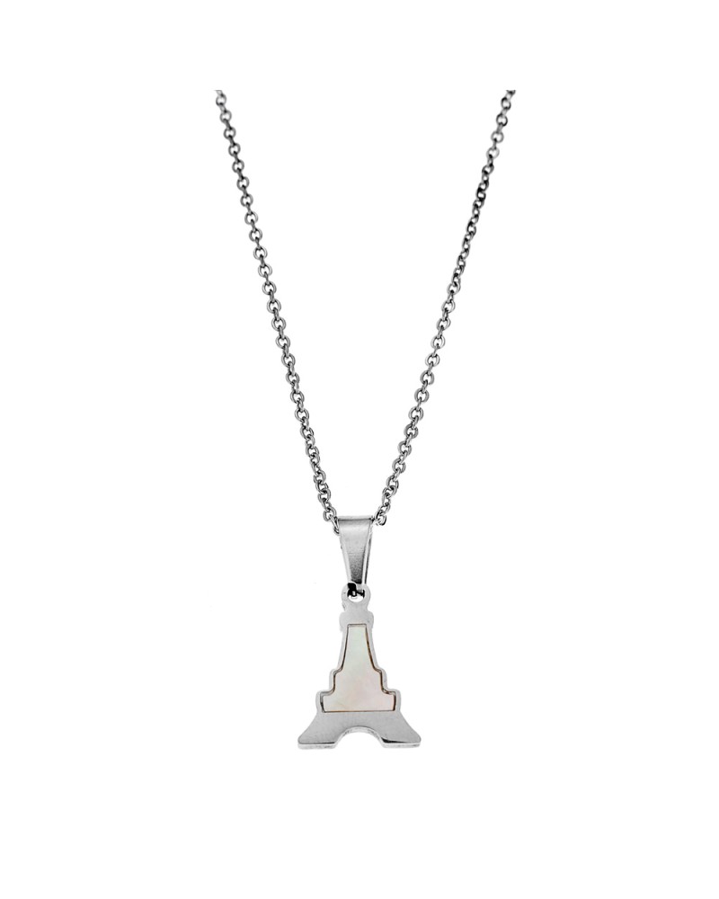 Κολιέ Γυναικείο Πύργος του Eiffel SΕΝΖΑ Steel - SSD2475SR