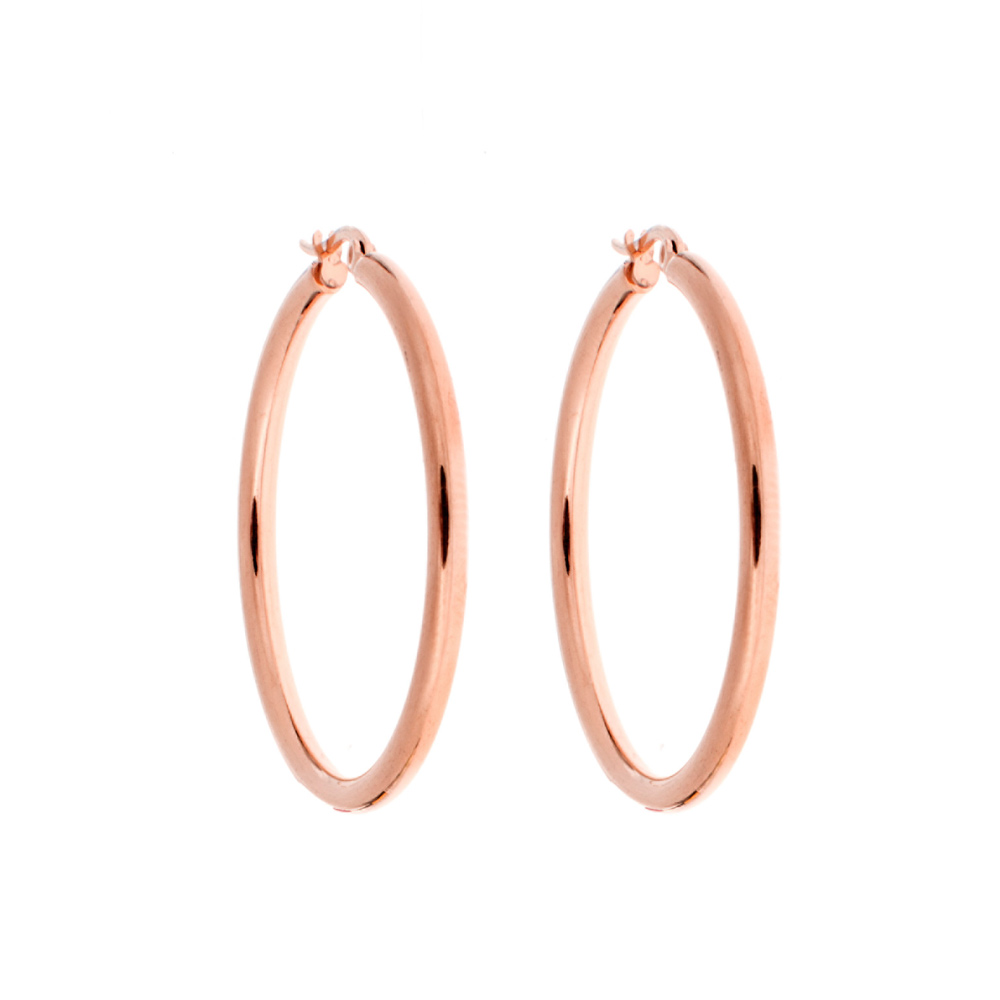 Σκουλαρίκια SENZA Steel Rose Gold Plated - SSD3199