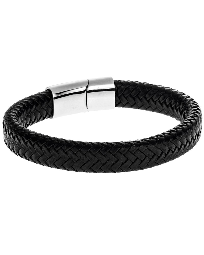 Βραχιόλι Senza Men\\\'s Steel Leather Strap SSD3261 SSD3261