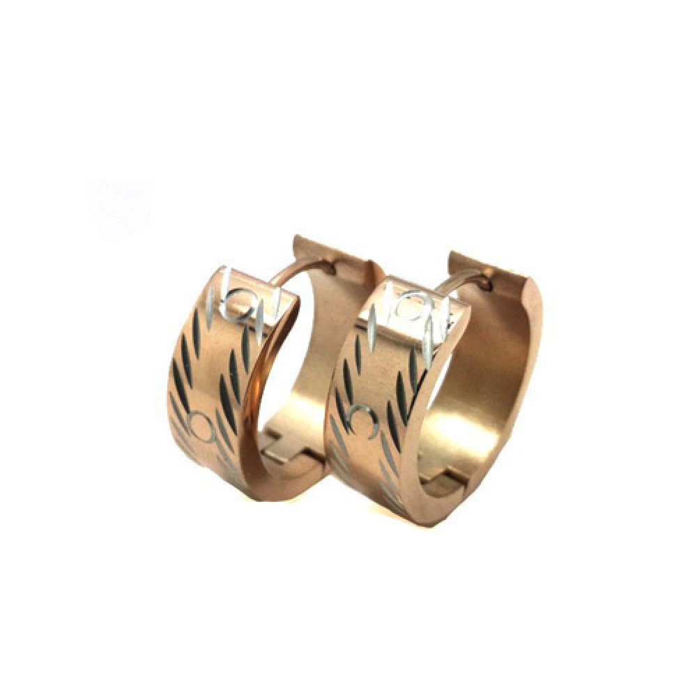 Σκουλαρίκια Senza Steel Rose Gold - SSD32843