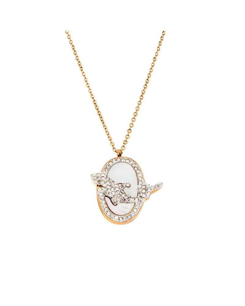 Κολιέ Γυναικείο SΕΝΖΑ Steel Gold Plated - SSD3316GD